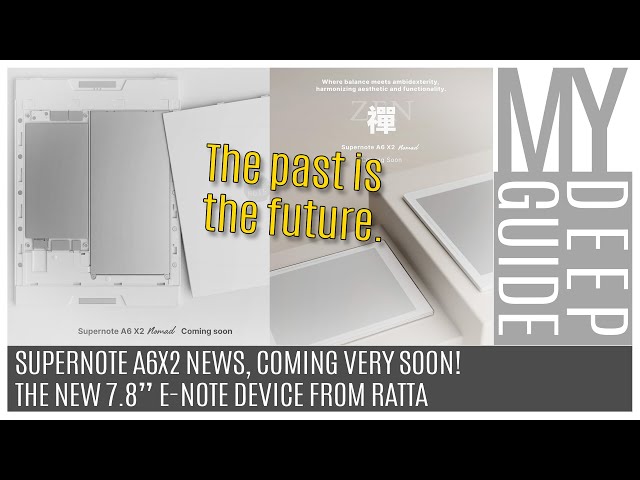 New 7.8 e-Ink Tablet Supernote A6X2: Modular Design for Longevity —  Eightify