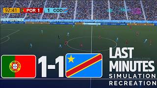 Dernières minutes ⚽ Portugal 1-1 RD Congo | Coupe du Monde 2026 Simulation et Recréation (Gameplay)
