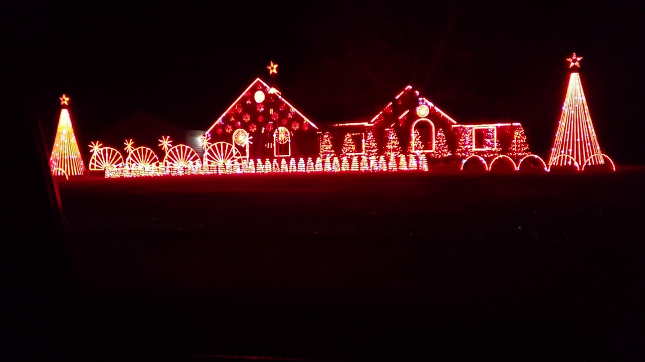 Amazing Christmas light show on Wynn Rd pt 2 YouTube