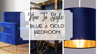 Fabulous Navy Blue & Gold Bedroom Ideas| And Then There Was Style