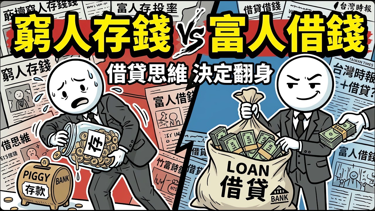 窮人瘋狂存錢,有錢人卻狂借錢?揭開富人「借貸思維」真相,難怪你一輩子翻不了身! - YouTube