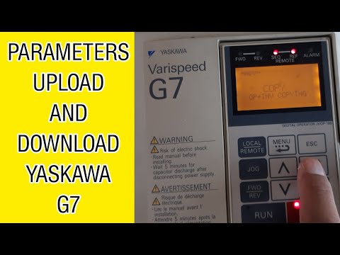 How To Upload And Download Parameters In Yaskawa G7 VFD