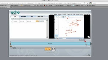 Editing Echo360 Video