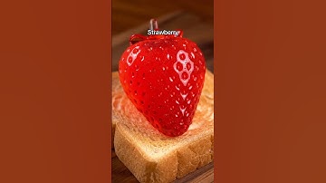 Spreading glass fruit onto toast ASMR | Which glass fruit is your favorite?#satisfying#asmr#trending