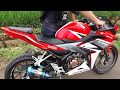 BAHAYA SEKALI INI SUARA BIKIN HATI BERBUNGAH".KNALPOT F4 EXHAUST SYSTEM. CBR 150 CC