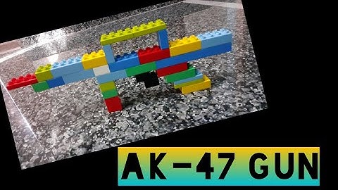 Make AK-47 using blocks | military gun in building blocks
