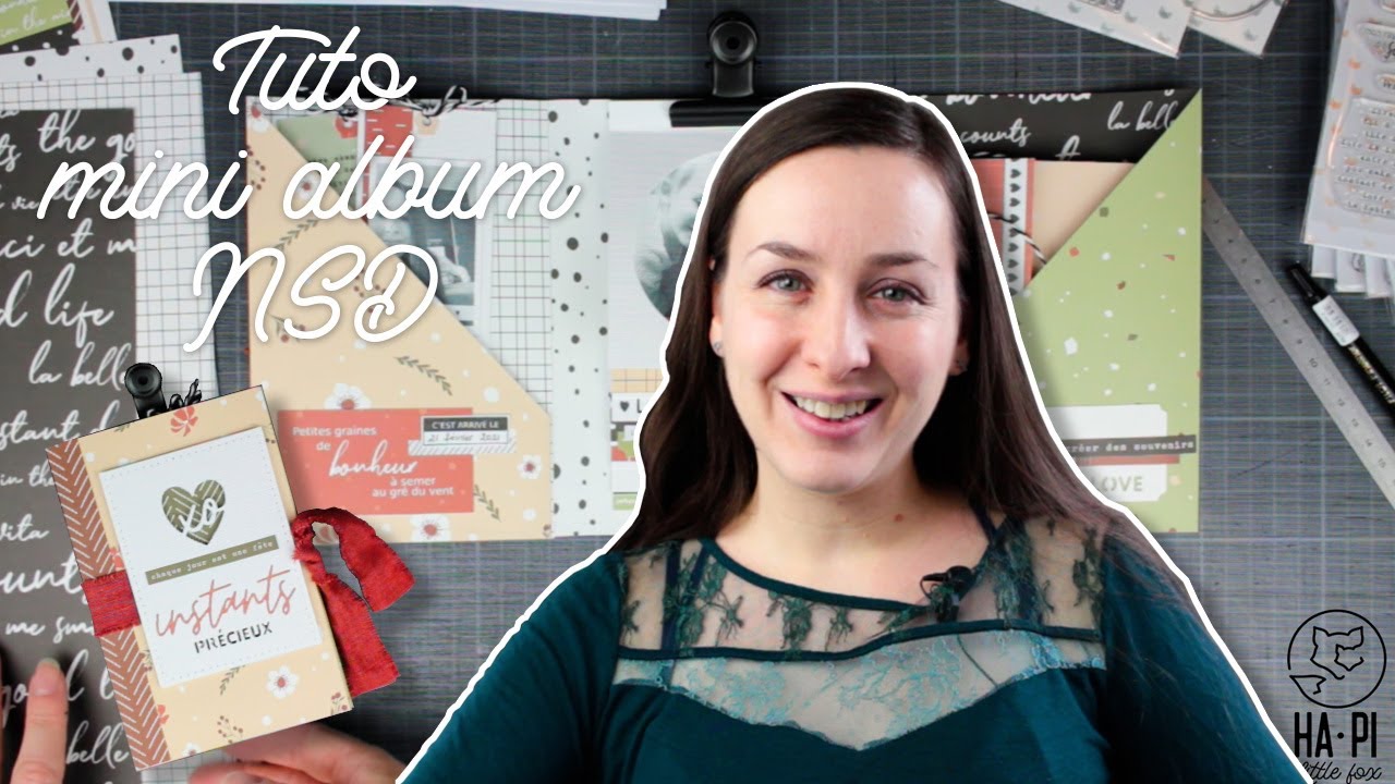 SCRAPBOOKING tuto mini album National Scrapbooking Day YouTube