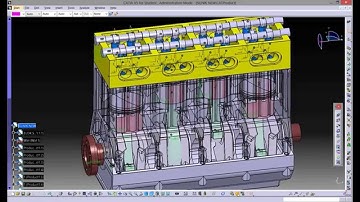 CATIA V5 - DMU KINEMATICS - ENGINE