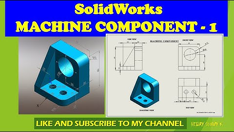 #Solidworks for #beginners #Part #Model by Hebry sunny k