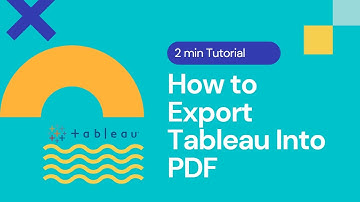 How to download Tableau Workbook To into PDF | 2min Tutorial #tableau #tutorials #learning
