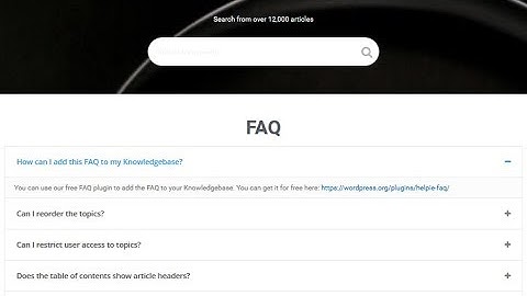 WordPress FAQ Plugin - Helpie FAQ (free) - Getting Started