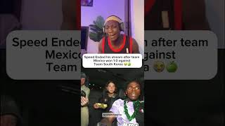 Speed Ended his stream after team Mexico won 1-0 against Team South Korea 😭🍏#ishowspeed