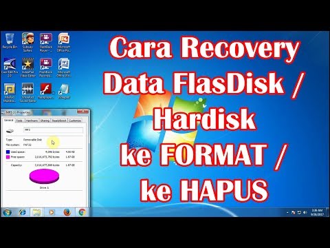 Cara Mengembalikan Data Sudah Diformat, Dihapus, Recovery Data FlasDisk, Hardisk HD