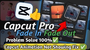 CapCut Pro fade in fade out animation not showing problem fix | CapCut animation problem solve