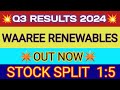 Waaree renewables q3 results 2024  waaree renewables results  waaree renewables share latest news