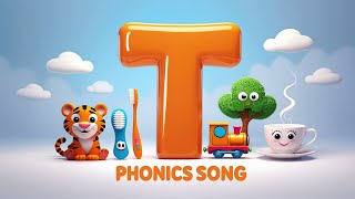 T for Tiger🐯| Learn Letter 'T' Phonics | ABC Songs for Kid's | Fun Nursery Rhymes #abcdrhymesforkids screenshot 5