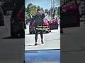 Road Rage Driver Runs Away After Acting Tough
