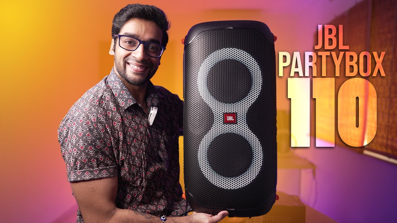 Open Box JBL PartyBox 110 - Portable Party Speaker with Built-in