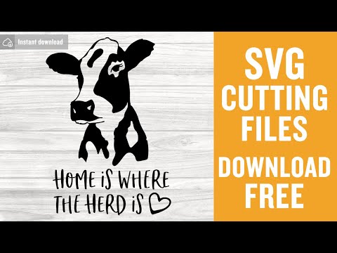 Home Is Where The Herd Is SVG Free Cutting Files Silhouette