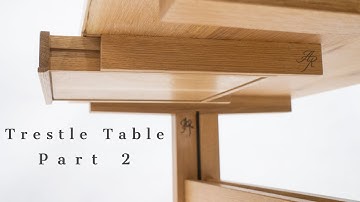 Trestle Table Build Part 2 - Building A Suspended Drawer Without Hardware