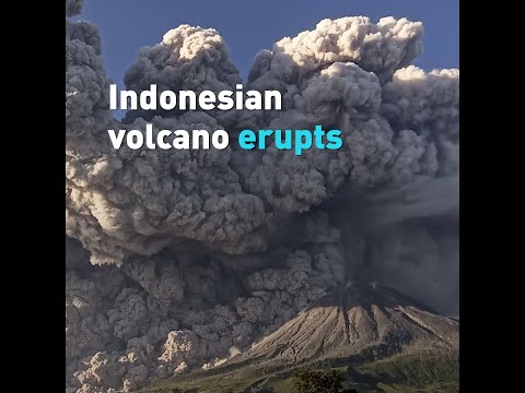 Indonesian volcano erupts