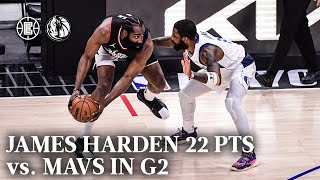 James Harden 22 PTS, 8 AST vs. Mavericks in Game 2 | LA Clippers