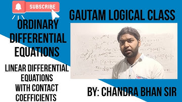 Linear Differential Equations With Contact Coefficients CSIR UPSC NBHM PGT TGT GIC DSSSB JAM