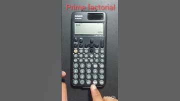 how to do prime factorial on casio fx991cw | casio fx 991cw calculator tricks #casio #math