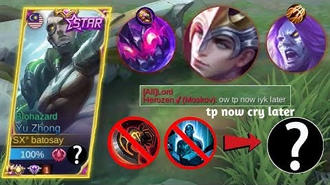 80% OF YU ZHONG USERS DONT KNOW HOW BROKEN THIS NEW BUILD IS | YU ZHONG BEST COMBO SPELL - MLBB