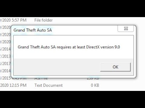 gta s requires dx9