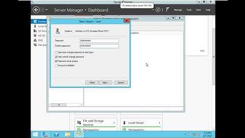 3. Tao OU, User và Group trong server domain controller