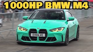 1000HP BMW M4 G82 Evolve with Mosselman S58 Hybrid Turbos! Drag Racing & Top Speed Run!