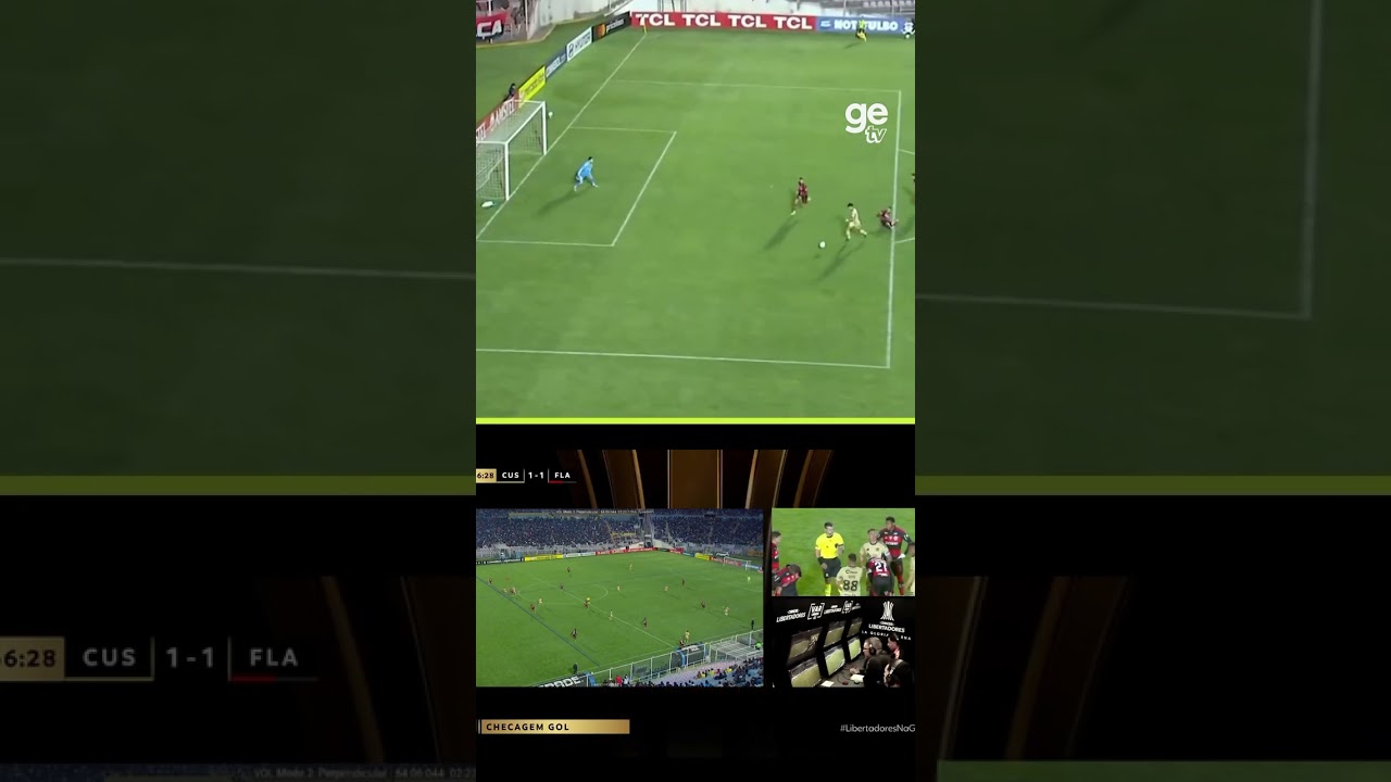 IMPEDIMENTO NO GOL DO CUSCO! | #shorts | ge tv