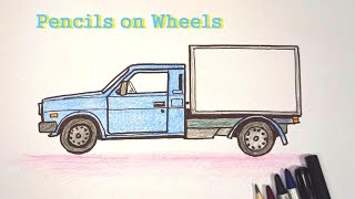 Как нарисовать машину ВИС 2345 просто карандашами Просто рисуем авто How to Draw Car VIS 2345 Simple