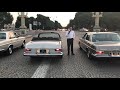 Mercedes gang at Place Concorde Paris : w108 w109 w111