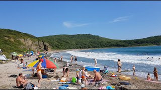 Пляжи мыса Тобизина на острове Русском 4K Ultra HD Beaches of Cape Tobizin on the island of Russian