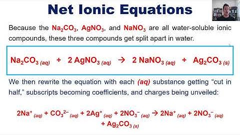 Chapter 4 – Part 3: Reactions in Aqueous Solution