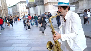 "Uptown Funk" STREET SAX in Italy | Mark Ronson ft. Bruno Mars