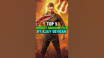 Top 5 Highest Grossing Movies 🤑 For Ajay Devgan | #shorts