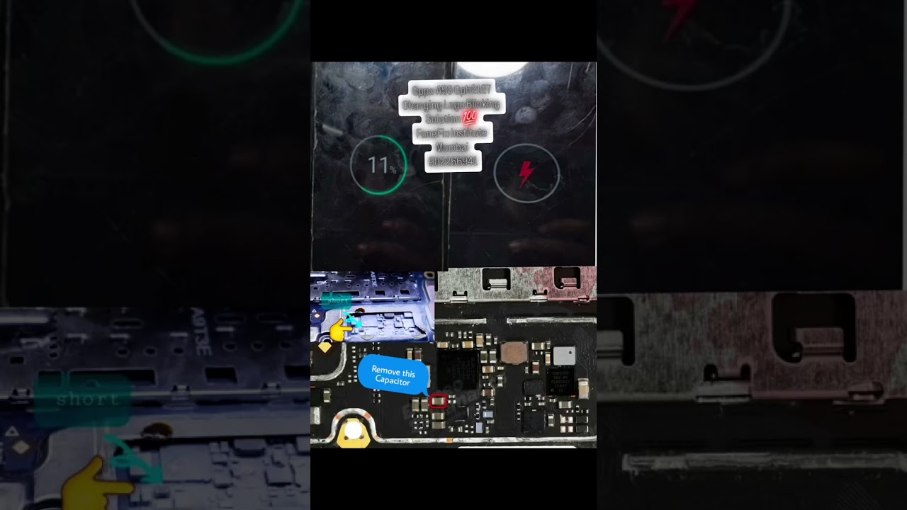 Oppo a53 charging logo blinking problem