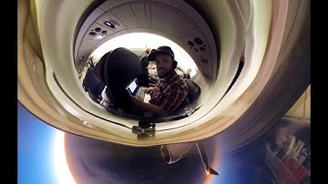 GoPro Fusion Nightlapse on an Airplane #GoProFusion