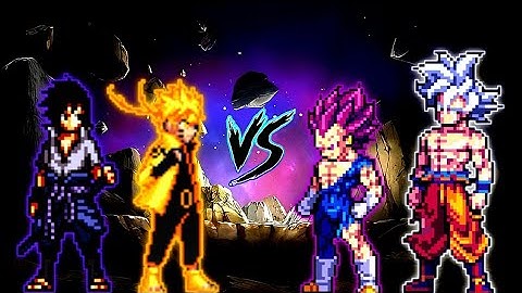 Naruto V2 OP (AF) & Sasuke Rinnegan V3 OP VS Goku DB V4 OP (Zeed) Vegeta DBS V2 OP (AF) in Mugen