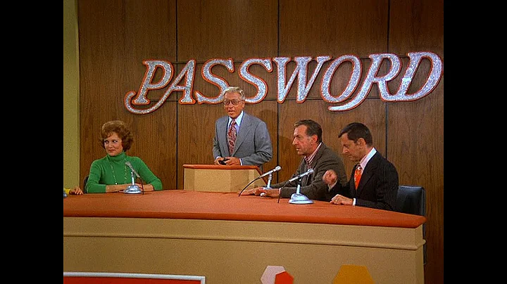 THE ODD COUPLE - Felix & Oscar Appear on "Password" - Betty White & Allen Ludden