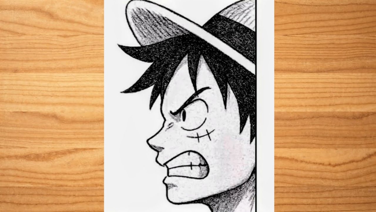 Easy Luffy Drawing || How to Draw Luffy || Luffy Drawing Tutorial for beginners || Easy Tutorial