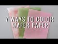 7 ways to color wafer paper | Anna Astashkina