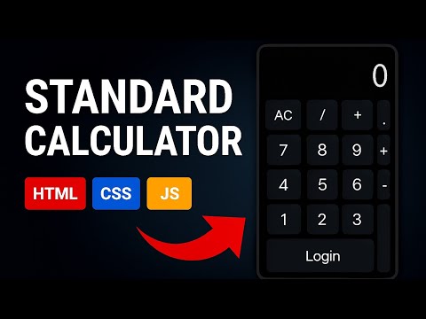 How to create a calculator project using html CSS and JavaScript ...