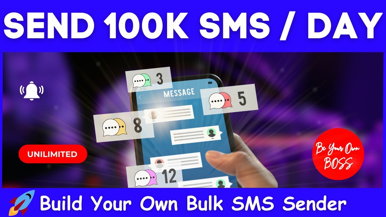  STEP BY STEP Build Your Own Bulk SMS Sender  Send Unlimited SMS   SMS Marketing