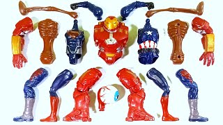 Assemble Toys ~ Captain America, Superman, IronBuster Vs Sirenhead ~ Avengers Superhero Toys