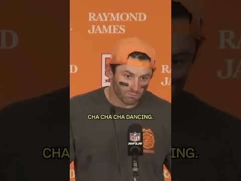 Baker Mayfield with the moves 🕺