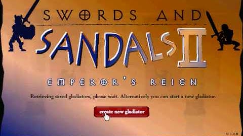 Swords And Sandals 2 Cheat